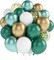 Metallic Green Gold Balloons, 60 Packs 12 Inch Dark Green White Gold Latex Balloons